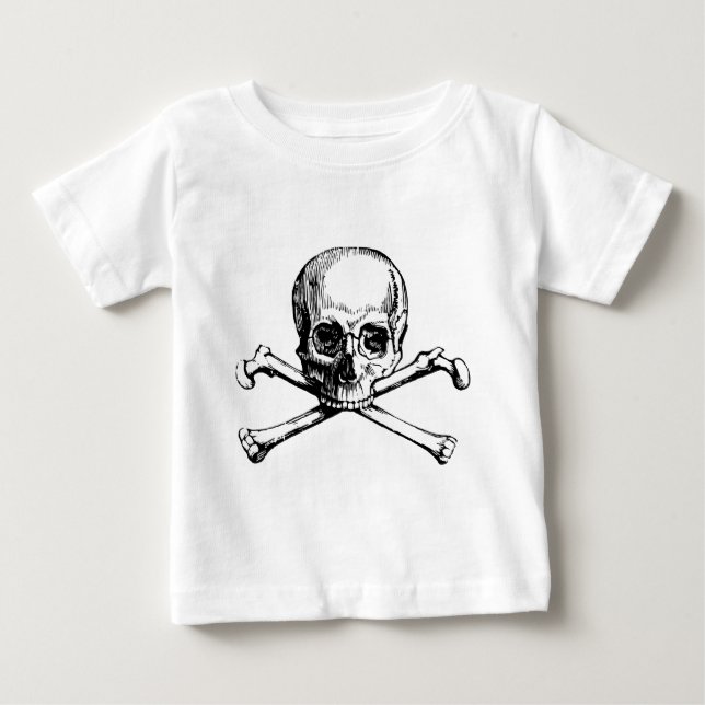 Skull and Bones Baby T-Shirt (Front)