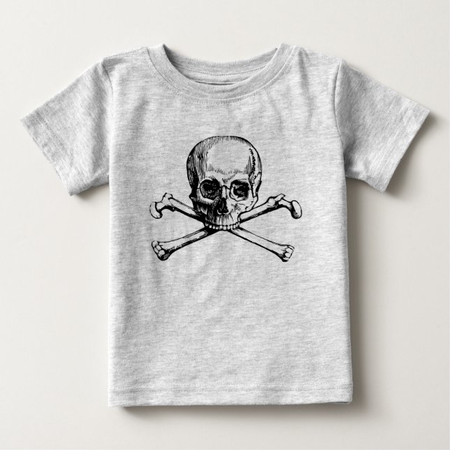 Skull and Bones Baby T-Shirt (Front)