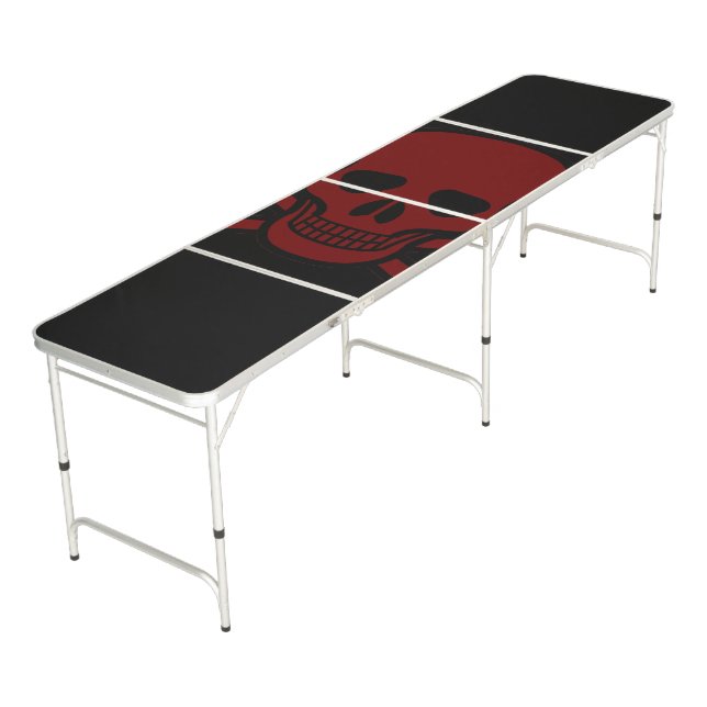 Skull and Bones Beer Pong Table (Angled)