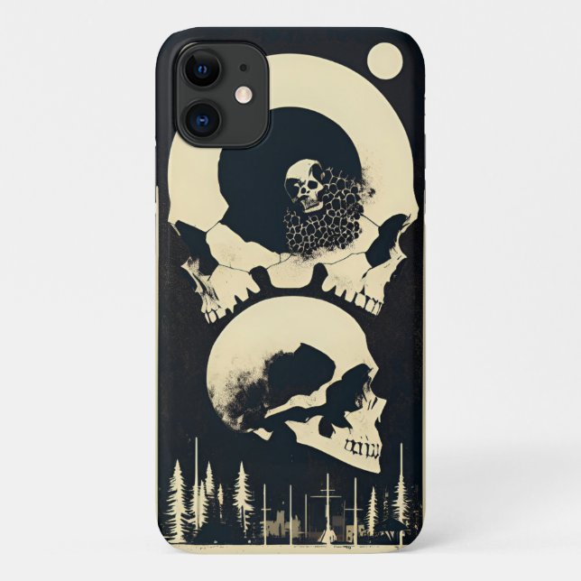 Skull and bones black  Case-Mate iPhone case (Back)