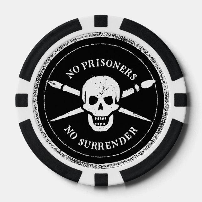 Skull and Bones Brush And Pen Chips (Front)