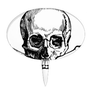 Skull and Bones Cake Topper