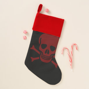 Skull and Bones Christmas Stocking