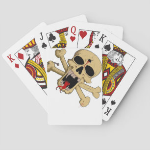 skull and bones deck poker cards