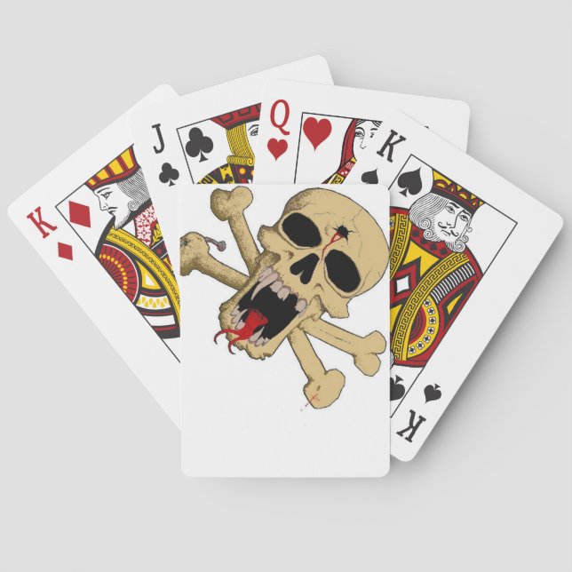 skull and bones deck poker cards (Back)