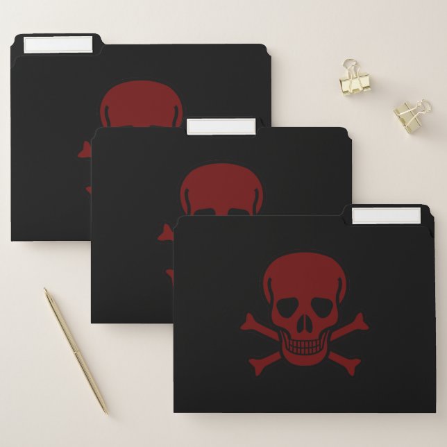 Skull and Bones File Folder (Set)