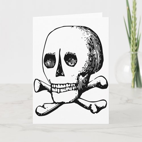 Skull And Bones Greeting Cards