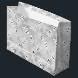 Skull and Bones Halloween Birthday Gift Bag<br><div class="desc">Wrap your gift in spooky style with this skull and bones gift bag! Featuring a misty gray background with a white skull and crossbones pattern,  it’s perfect for Halloween birthdays,  pirate parties,  and gothic celebrations. A fun and eerie touch for your gift-giving!</div>