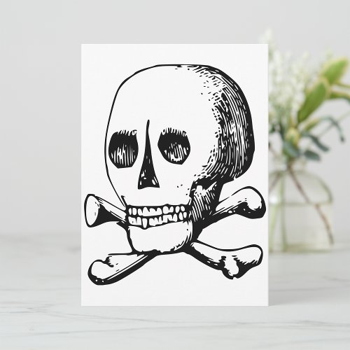 Skull And Bones Invitations