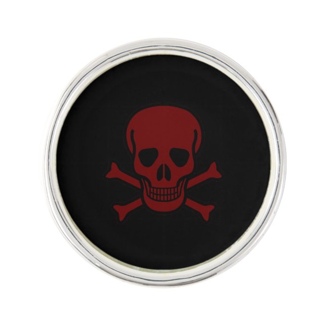 Skull and Bones Lapel Pin (Front)