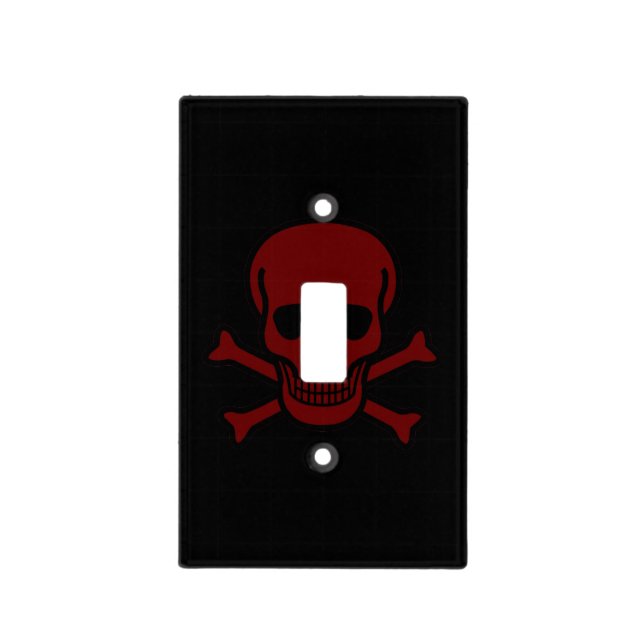 Skull and Bones Light Switch Cover (Front)