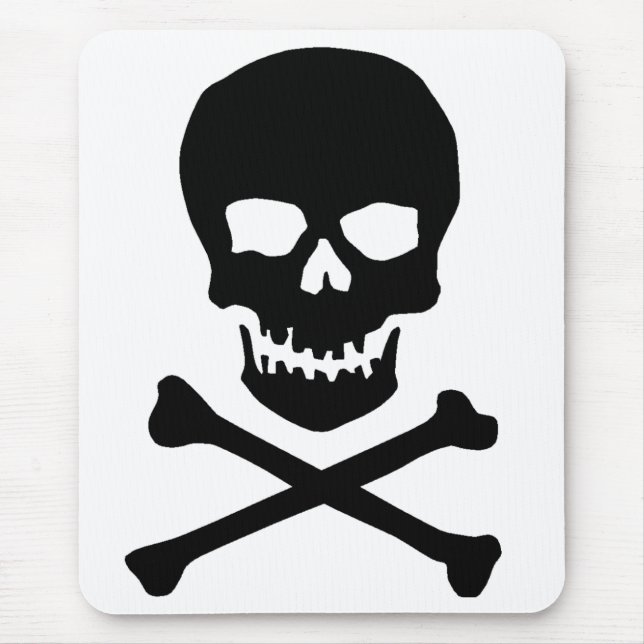 skull and bones mouse pad (Front)