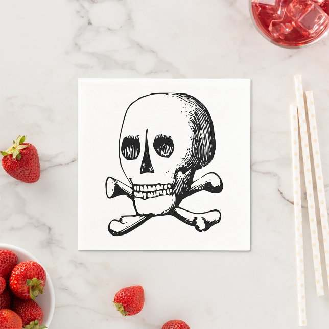Skull And Bones Paper Napkins (Creator Uploaded)