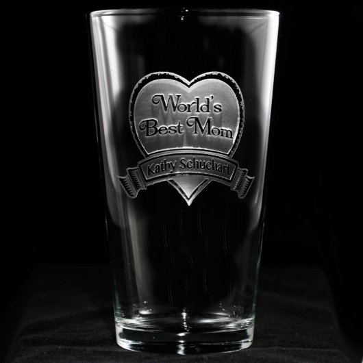 Skull and Bones Personalized Pint Glass (Front)