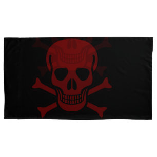 Skull and Bones Pillow Case