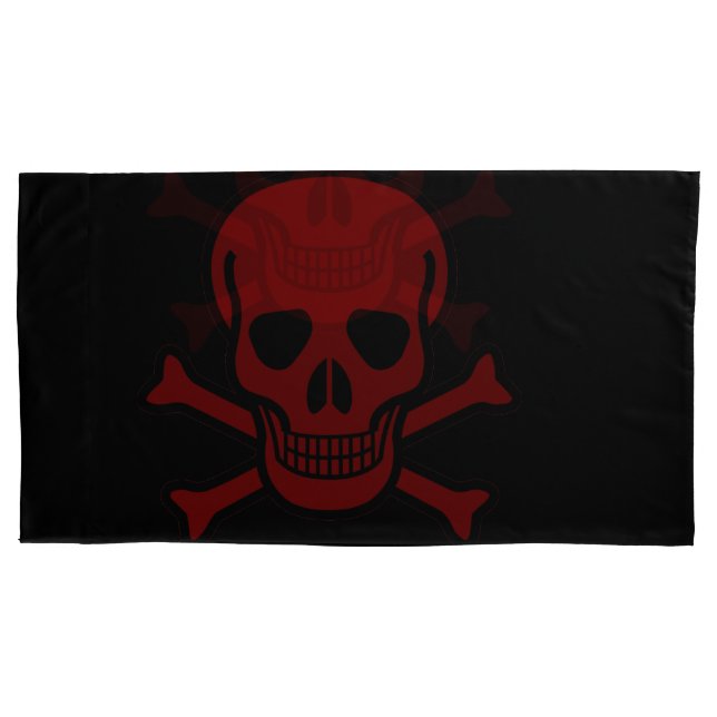 Skull and Bones Pillow Case (Front-Left)