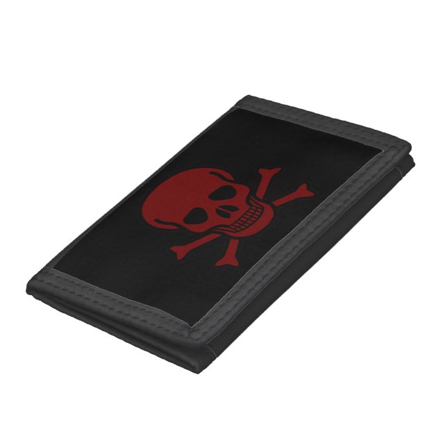 Skull and Bones Trifold Wallet (Bottom)