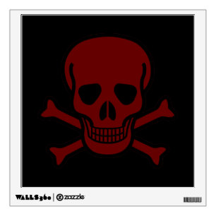 Skull and Bones Wall Decal
