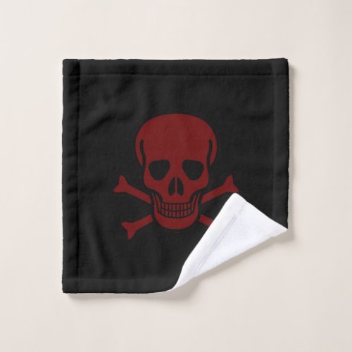 Skull and Bones Wash Cloth