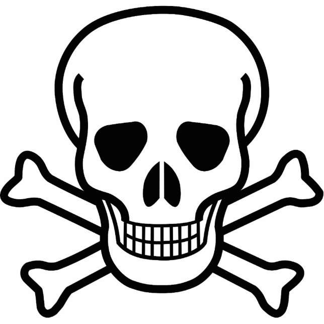 Skull and Cross Bones Cutout (Front)
