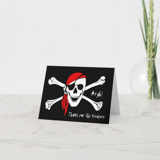 Skull and Cross Bones Thank You (Front)