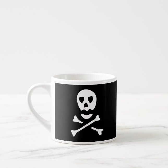 Skull and Crossbones 1 Espresso Cup (Left)