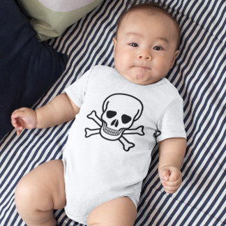 Skull and Crossbones Baby Bodysuit