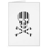 SKULL AND CROSSBONES BAR CODE Poison Barcode Cards (Front)
