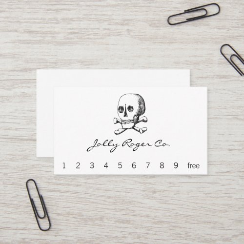 Skull and Crossbones Business Card