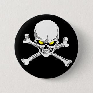 Skull and crossbones button