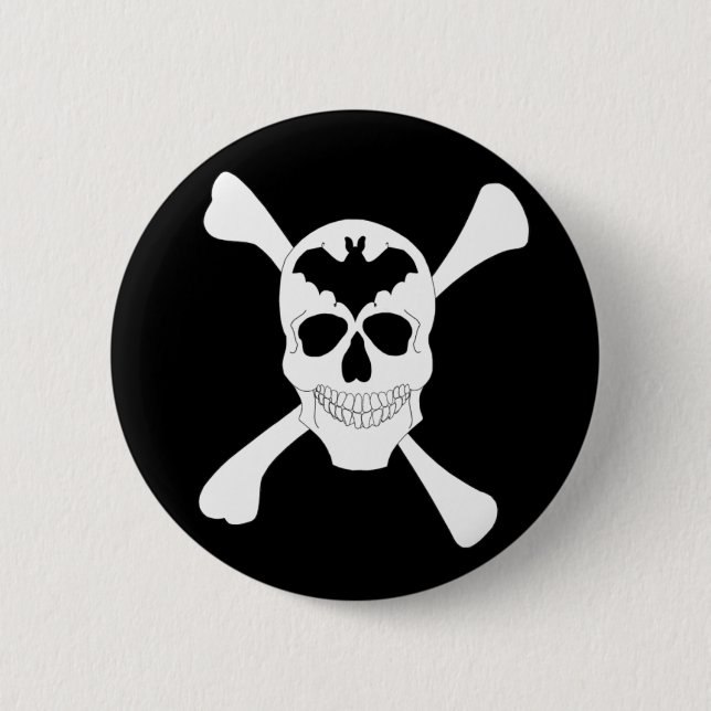 Skull And Crossbones Button (Front)