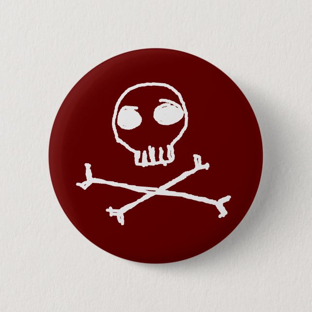 Skull and Crossbones Button (Front)