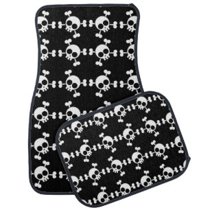 Skull and Crossbones Car Mat