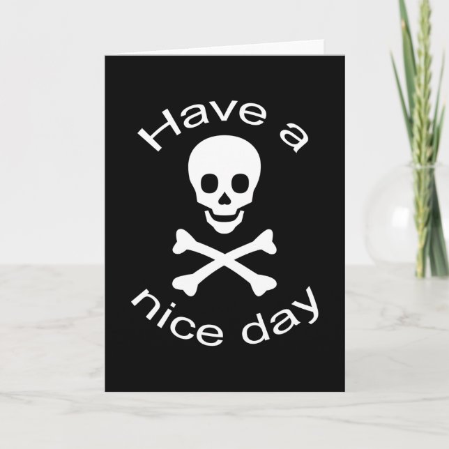 Skull and Crossbones Card (Front)