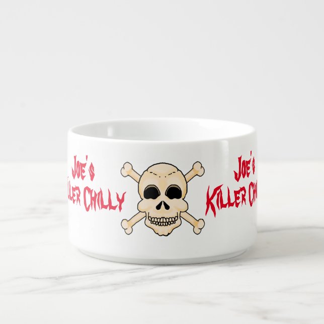 Skull and Crossbones Chili Bowl (Center)