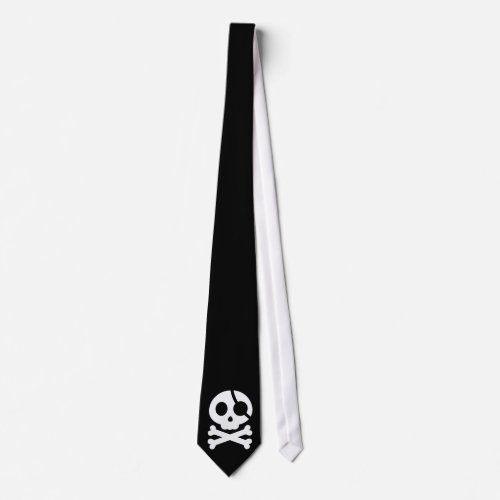 Skull and Crossbones Customizable Background Tie