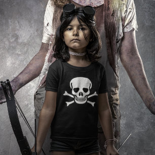 Skull and Crossbones Dark Kids' T-Shirt