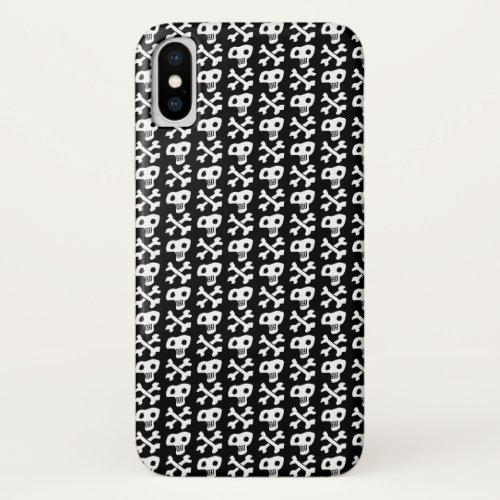 Skull and crossbones design iPhone x case