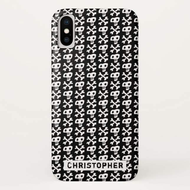 Skull and crossbones design Case-Mate iPhone case (Back)