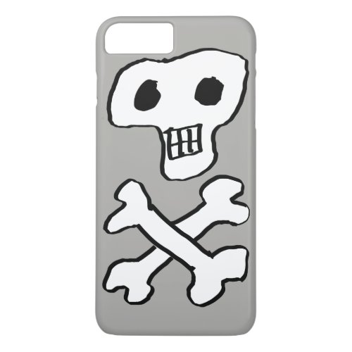 Skull and crossbones design iPhone 8 plus7 plus case