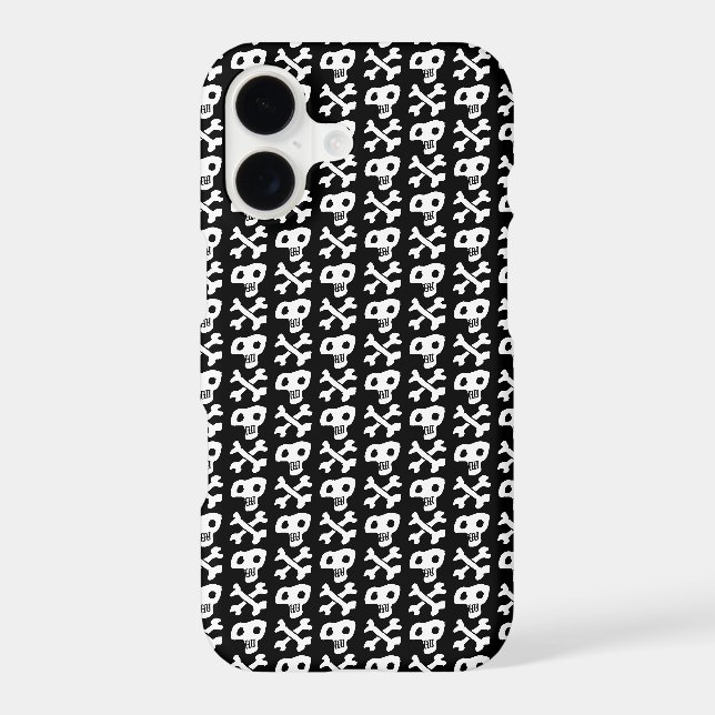 Skull and crossbones design iphone case (Back)