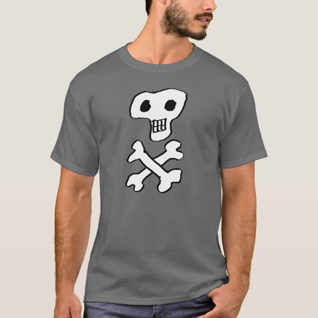 Skull and crossbones design T-Shirt (Front)