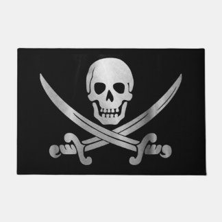 Skull and Crossbones Door Mat