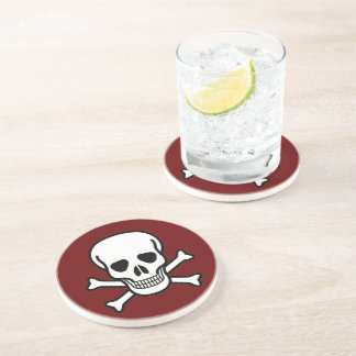 Skull and Crossbones Drink Coaster