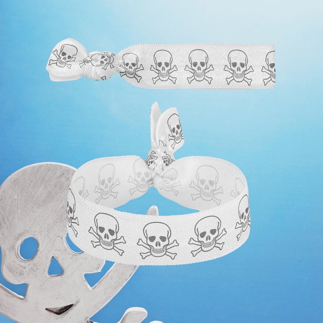 Skull and Crossbones Elastic Hair Tie (Skull and Crossbones Elastic Hair Tie)
