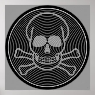 Skull and Crossbones Emblem Poster