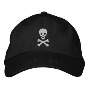 Skull and Crossbones Embroidered Baseball Cap