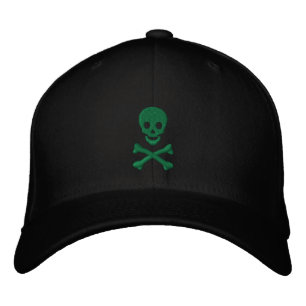 Skull and Crossbones Embroidered Baseball Hat