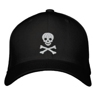 Skull And Crossbones Embroidered Cap