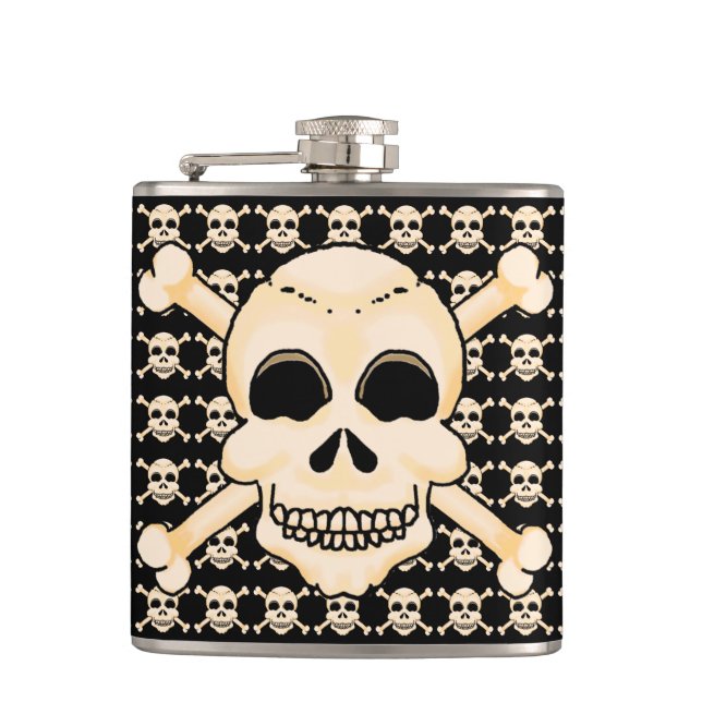 Skull and Crossbones Flask (Front)